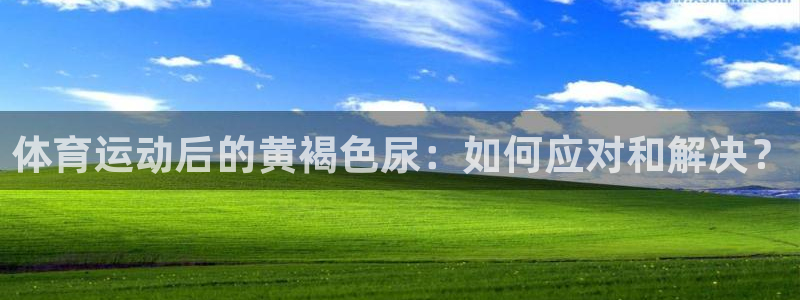 中欧体育网址：体育运动后的黄褐色尿：如何应对和解决？