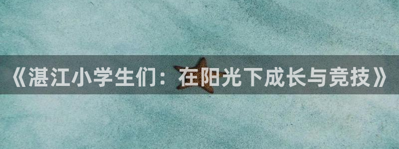 中欧体育登录：《湛江小学生们：在阳光下成长与竞技》